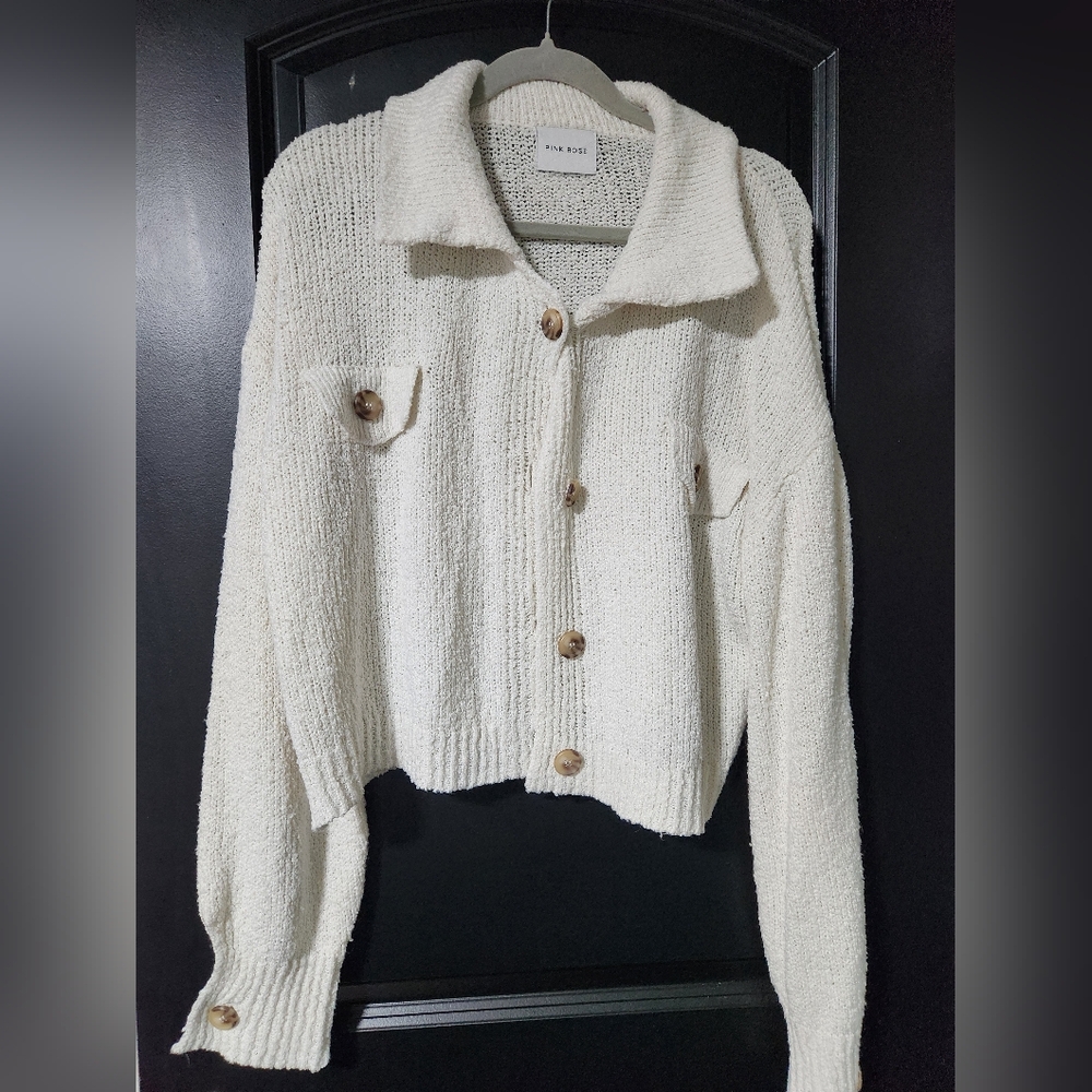 Pink Rose Sweater